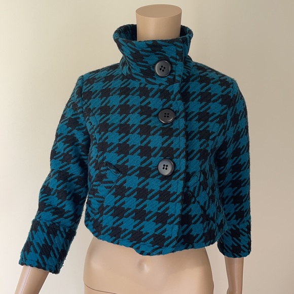 ZARA | TRF Cropped houndstooth jacket - Picture 11 of 14
